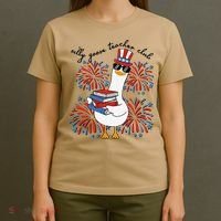 Patriotic Silly Goose Teacher Club 4th Of July Teacher Life T-Shirt thumb 4