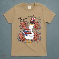 Patriotic Silly Goose Teacher Club 4th Of July Teacher Life T-Shirt thumb 5