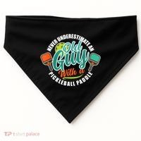Pickleball Saying Grandma Old Guys USA-Made Doggie Bandana thumb 0