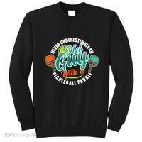 Pickleball Saying Grandma Old Guys Sweatshirt thumb 0