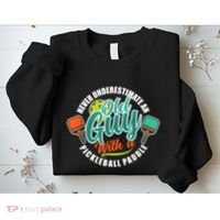 Pickleball Saying Grandma Old Guys Sweatshirt thumb 2