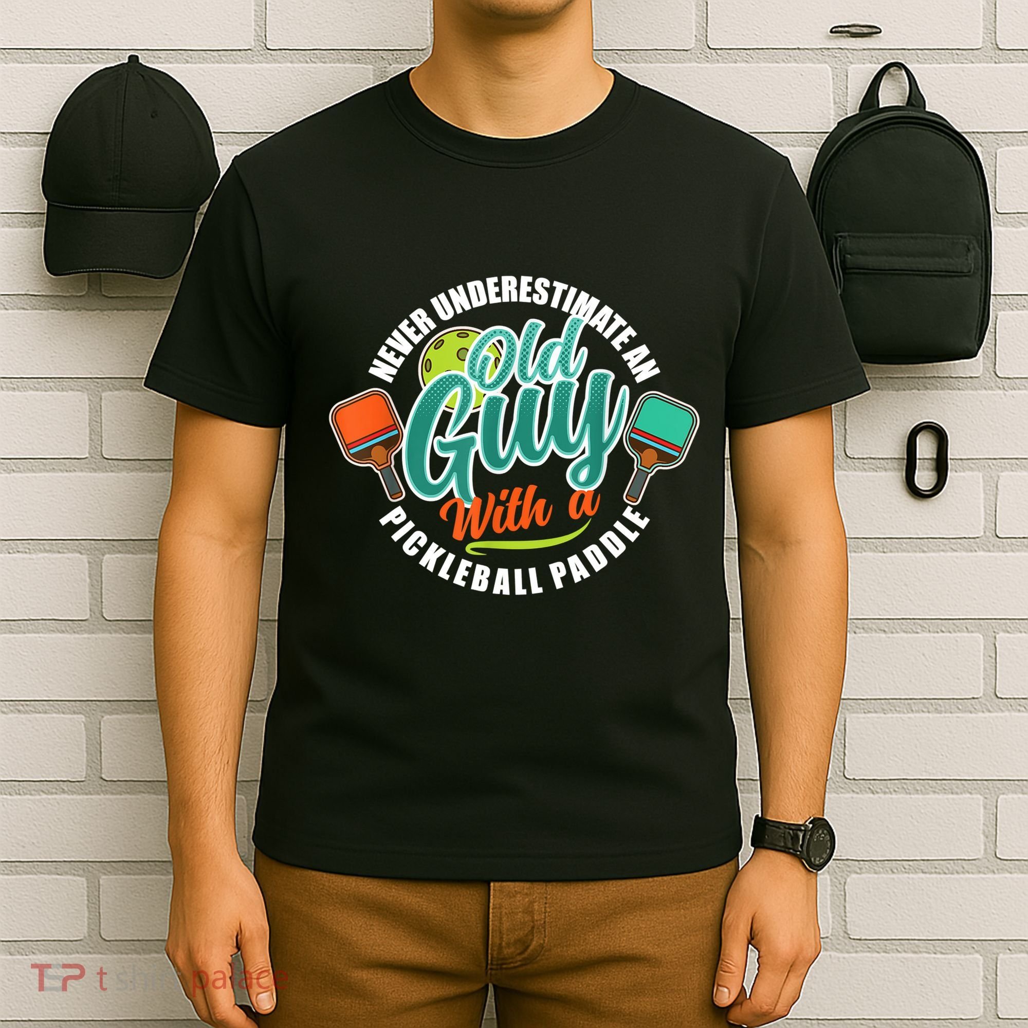 Pickleball Saying Grandma Old Guys T-Shirt