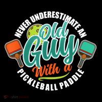Pickleball Saying Grandma Old Guys Ornament thumb 1