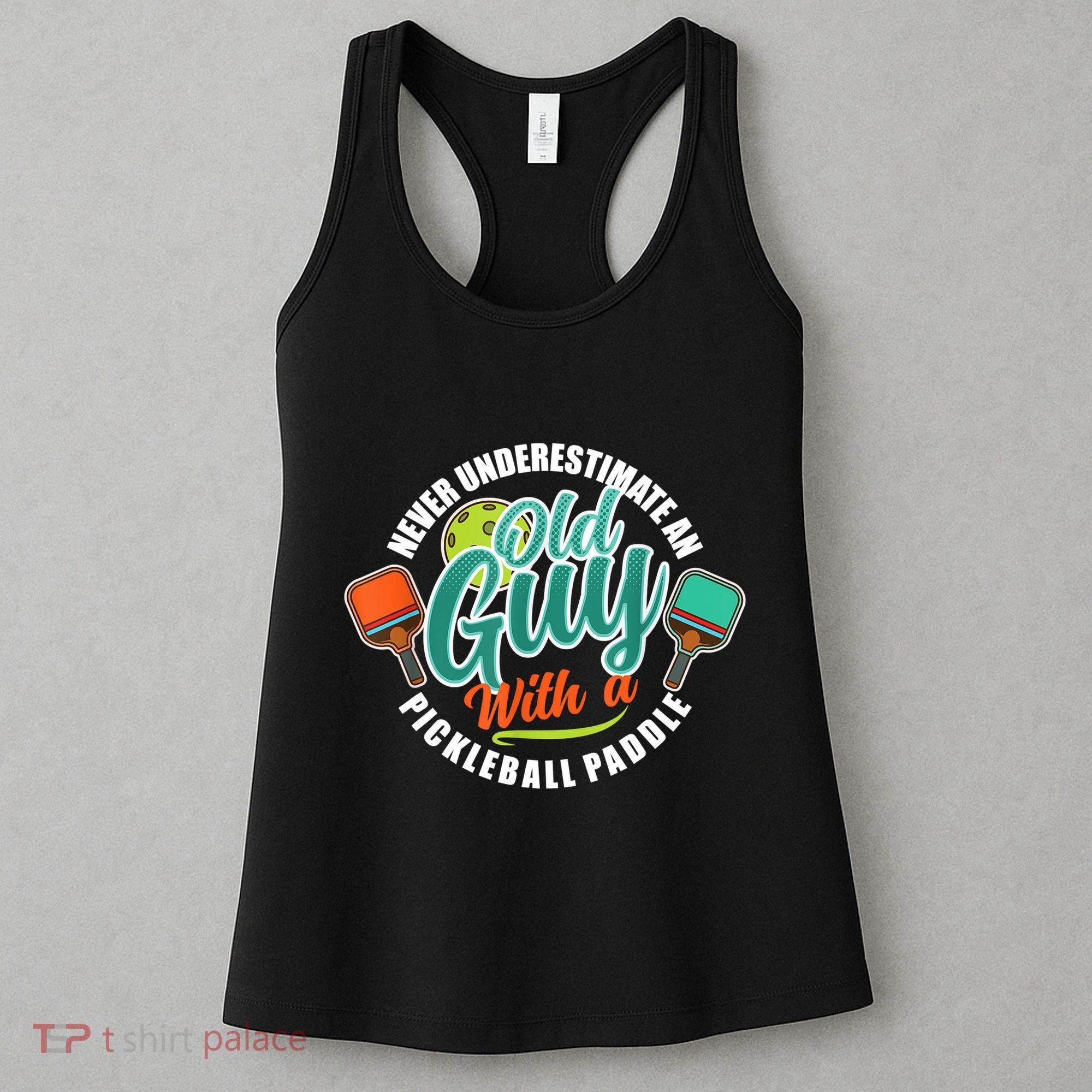 Pickleball Saying Grandma Old Guys Women's Tank Top