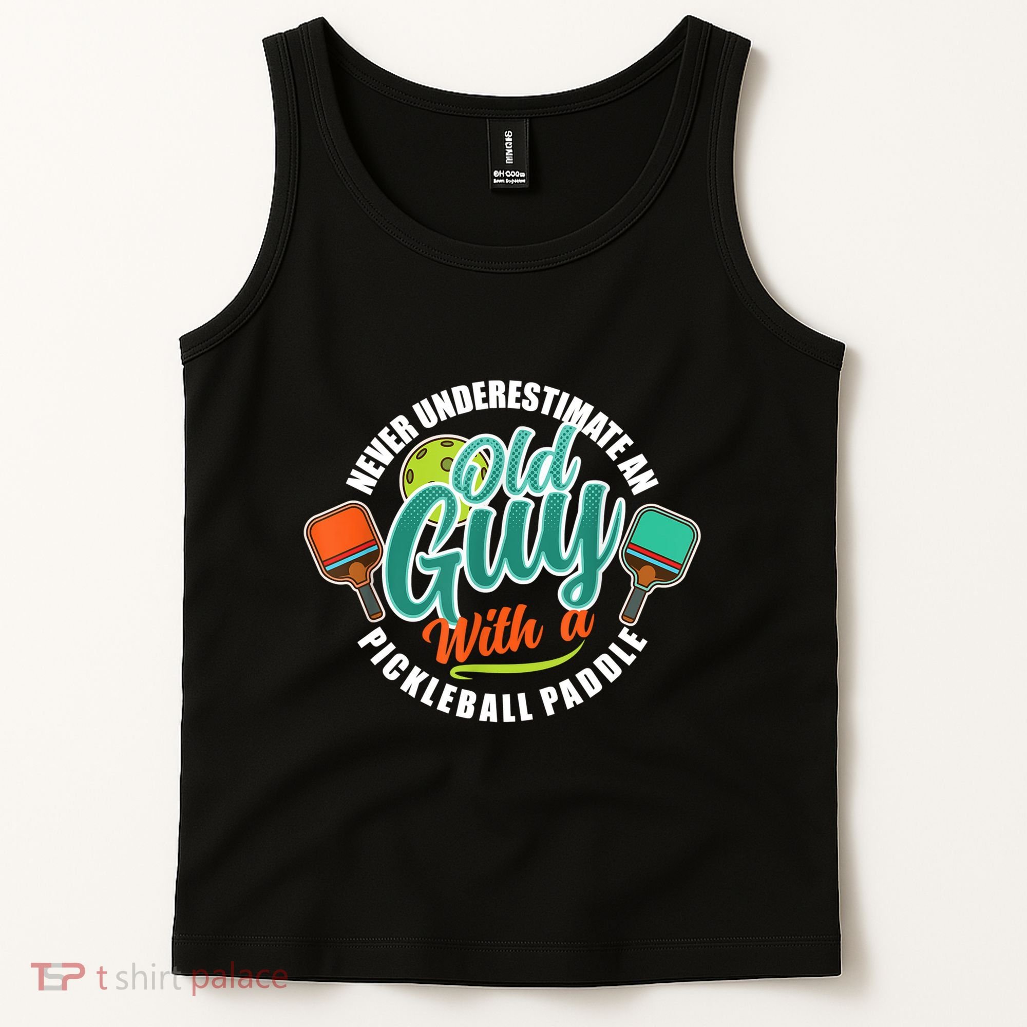 Pickleball Saying Grandma Old Guys Tank Top