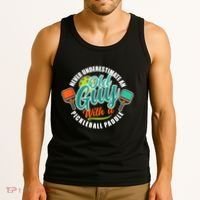 Pickleball Saying Grandma Old Guys Tank Top thumb 3