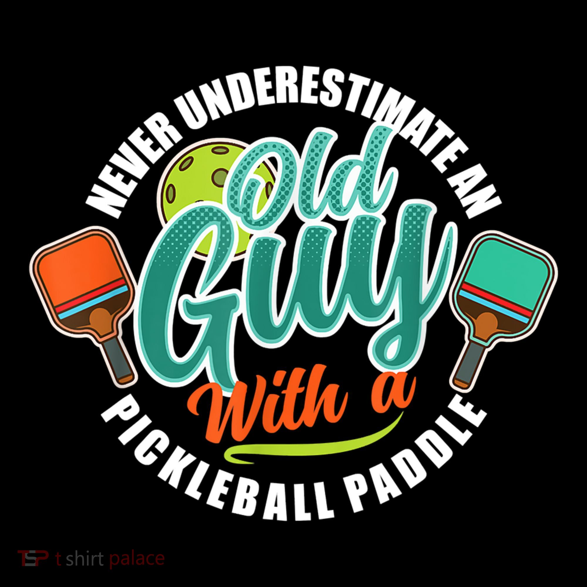 Pickleball Saying Grandma Old Guys Tank Top