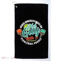 Pickleball Saying Grandma Old Guys Golf Towel thumb 0