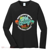 Pickleball Saying Grandma Old Guys Women's Long Sleeve Shirt thumb 0