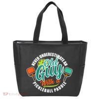 Pickleball Saying Grandma Old Guys Tote Bag thumb 0
