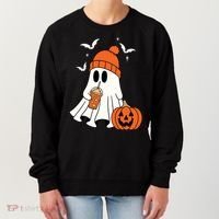 Pumpkin Spice Ghost Spooky Season Women's Sweatshirt thumb 0