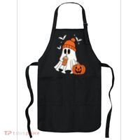 Pumpkin Spice Ghost Spooky Season Apron thumb 0