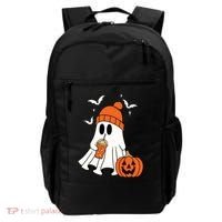 Pumpkin Spice Ghost Spooky Season Backpack thumb 0