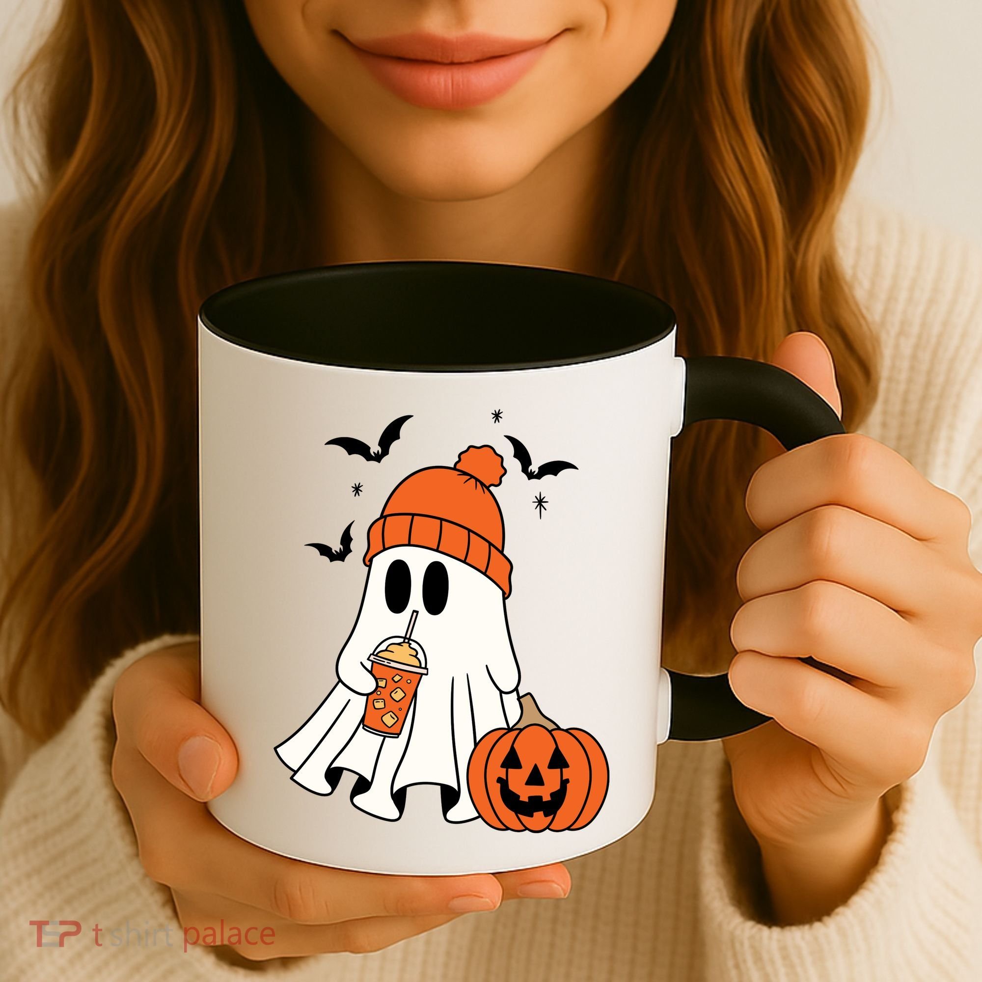 Pumpkin Spice Ghost Spooky Season Coffee Mug