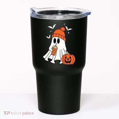 Pumpkin Spice Ghost Spooky Season Tumbler