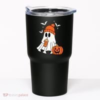 Pumpkin Spice Ghost Spooky Season Tumbler thumb 0