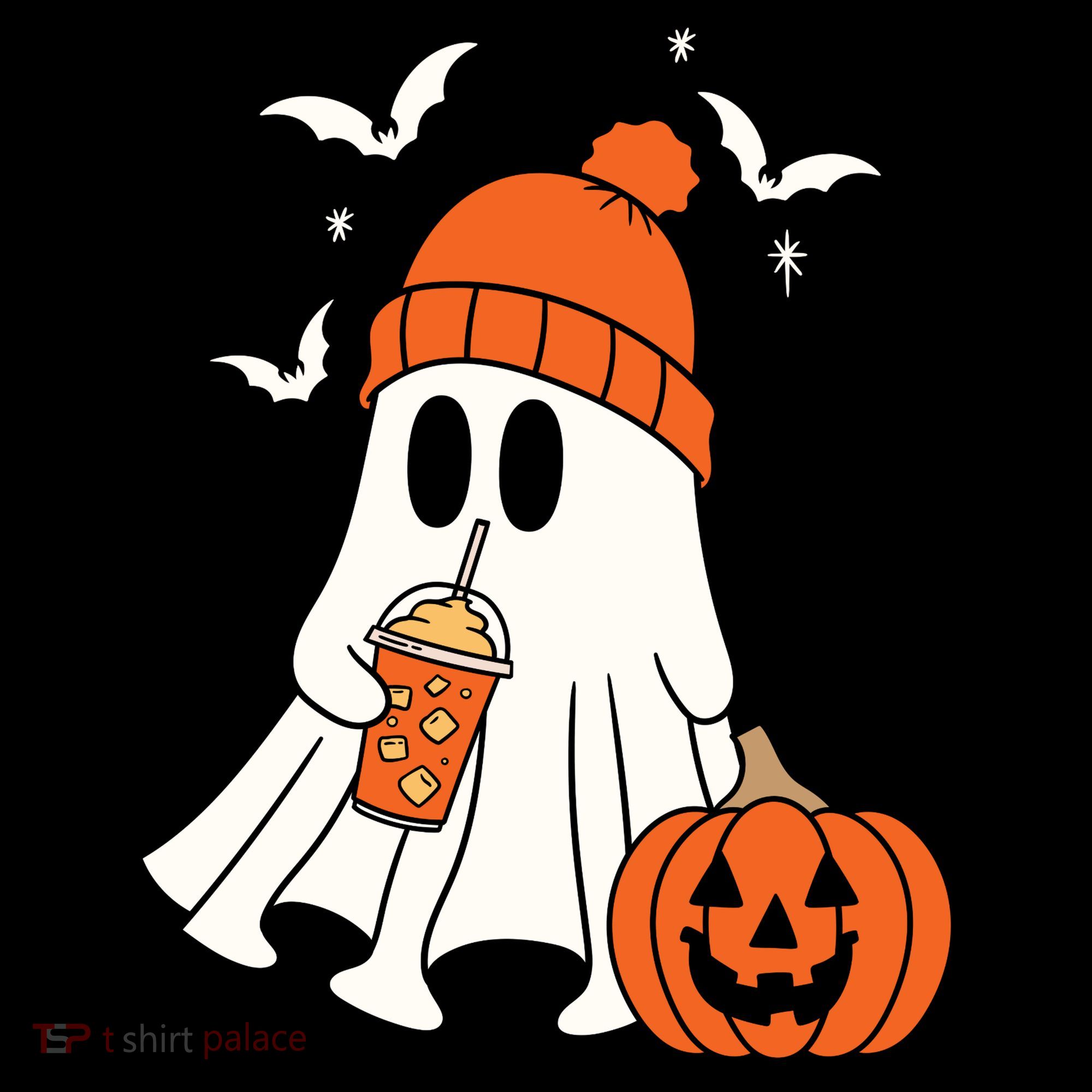 Pumpkin Spice Ghost Spooky Season Mousepad