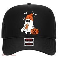 Pumpkin Spice Ghost Spooky Season Hat thumb 0