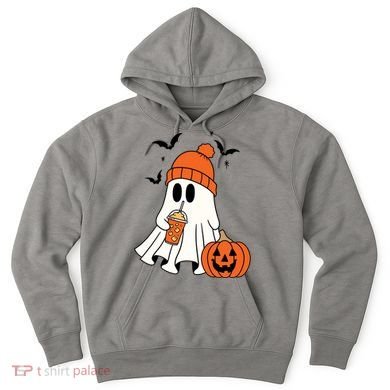 Pumpkin Spice Ghost Spooky Season Hoodie