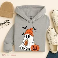 Pumpkin Spice Ghost Spooky Season Hoodie thumb 4