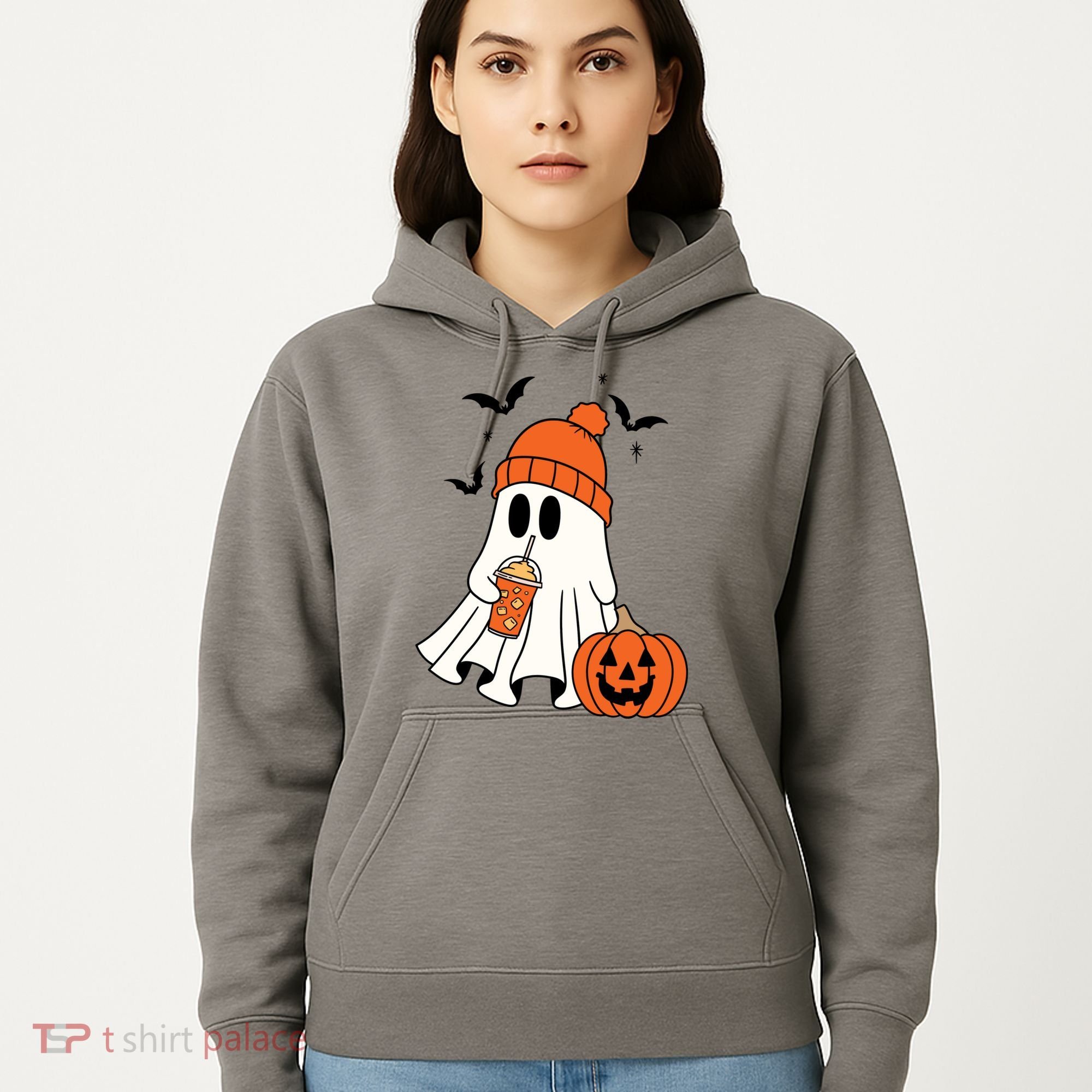 Pumpkin Spice Ghost Spooky Season Hoodie