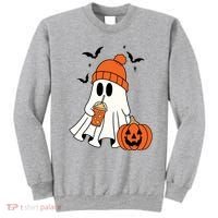 Pumpkin Spice Ghost Spooky Season Sweatshirt thumb 0