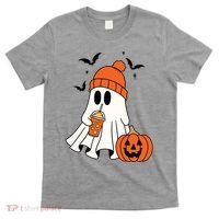 Pumpkin Spice Ghost Spooky Season T-Shirt thumb 0