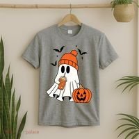 Pumpkin Spice Ghost Spooky Season T-Shirt thumb 2
