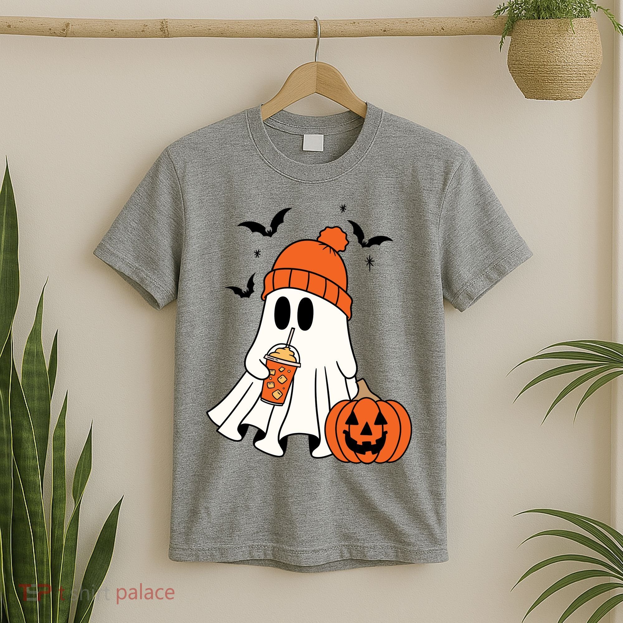 Pumpkin Spice Ghost Spooky Season T-Shirt