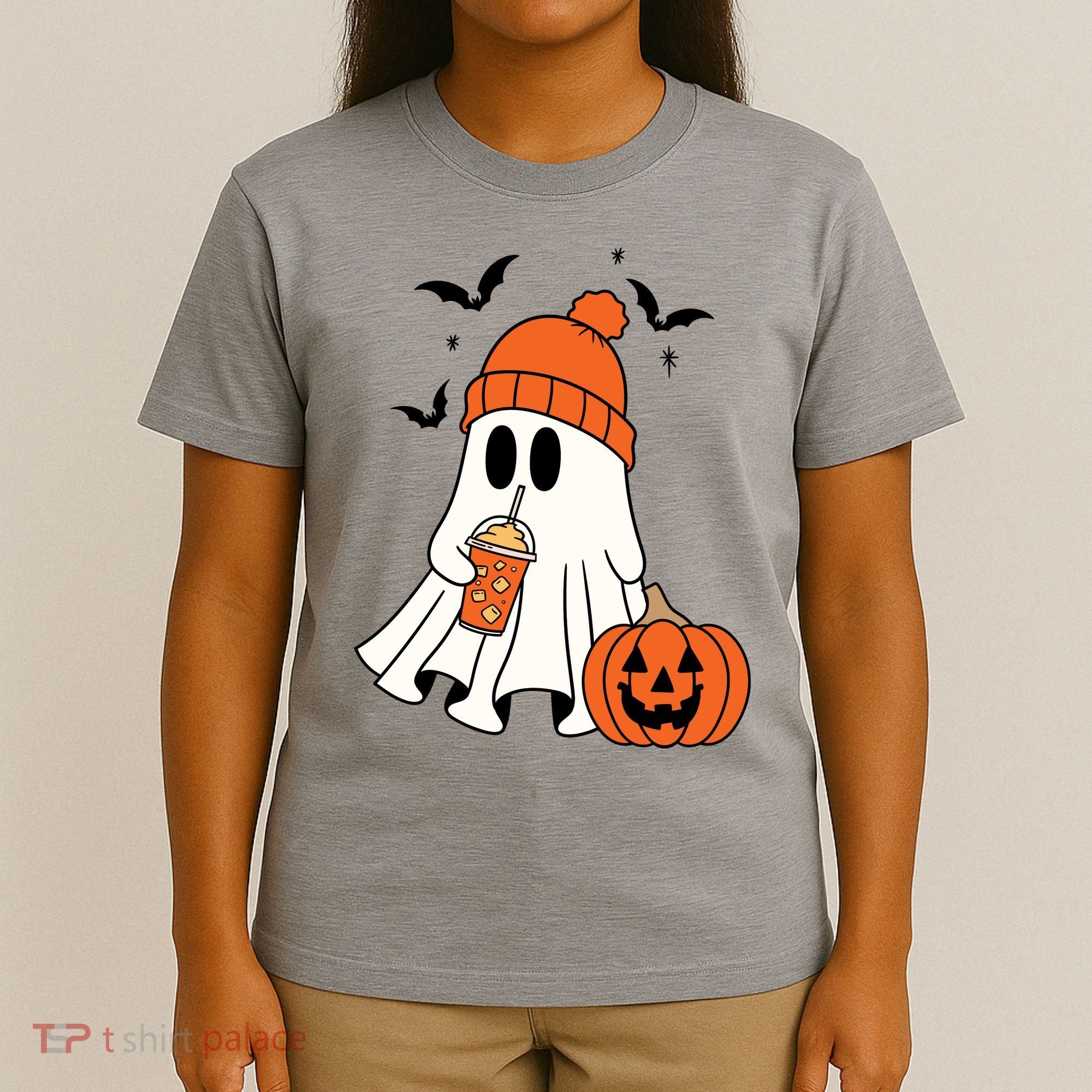 Pumpkin Spice Ghost Spooky Season T-Shirt