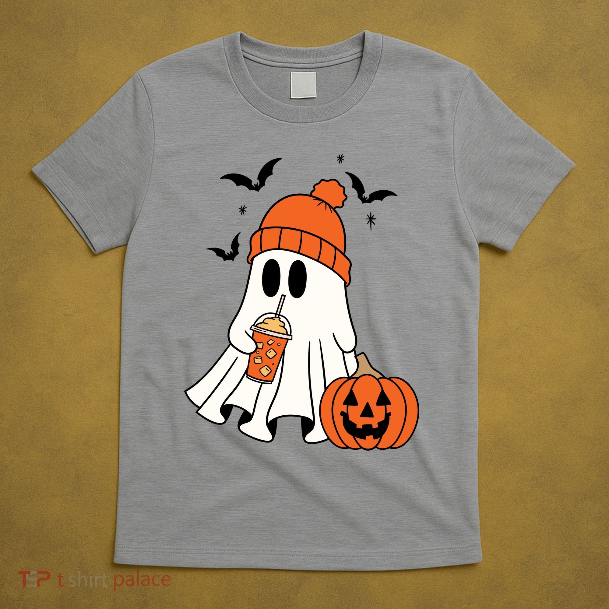 Pumpkin Spice Ghost Spooky Season T-Shirt