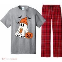 Pumpkin Spice Ghost Spooky Season Pajama Set thumb 0