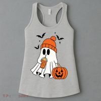 Pumpkin Spice Ghost Spooky Season Women's Tank Top thumb 3