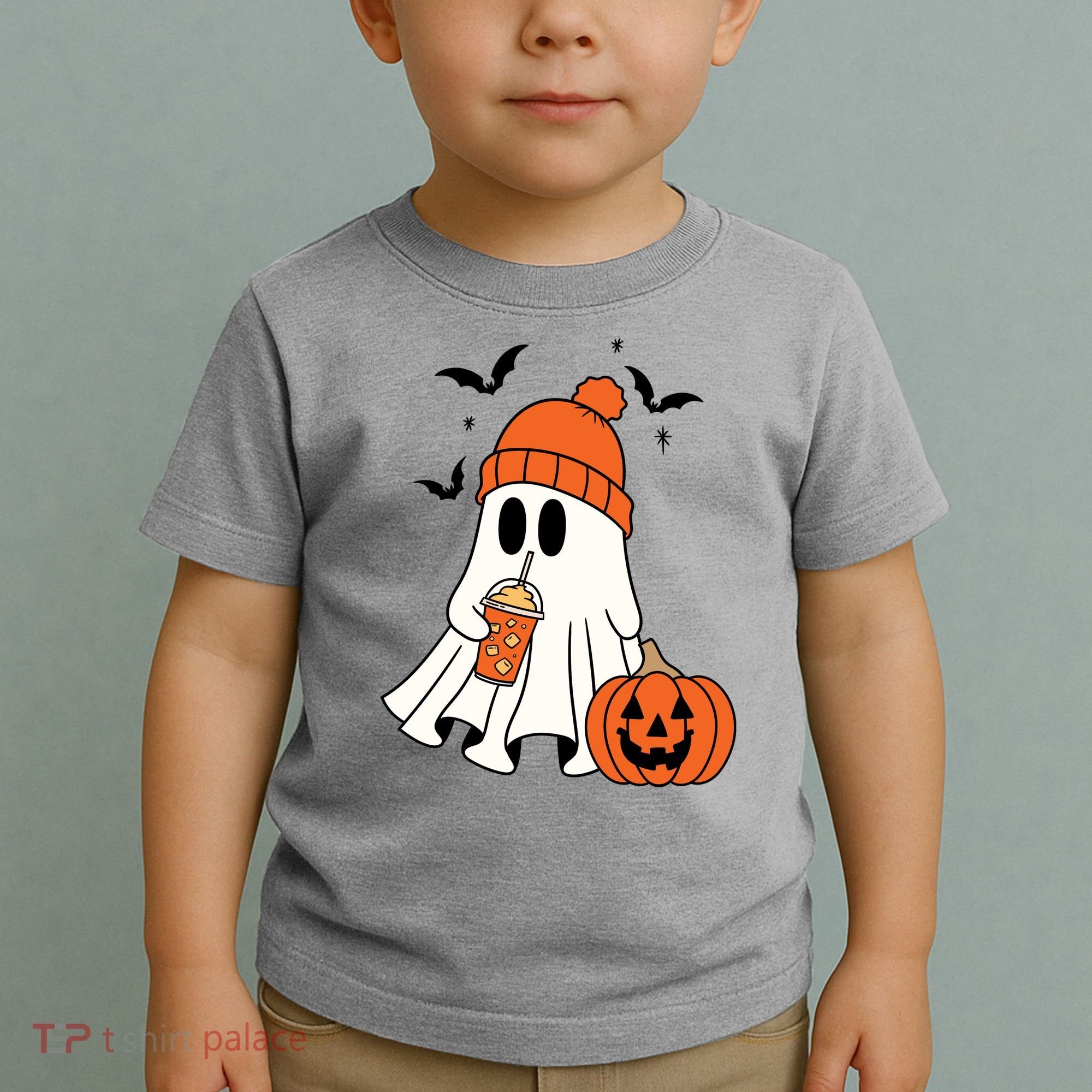 Pumpkin Spice Ghost Spooky Season Toddler T-Shirt
