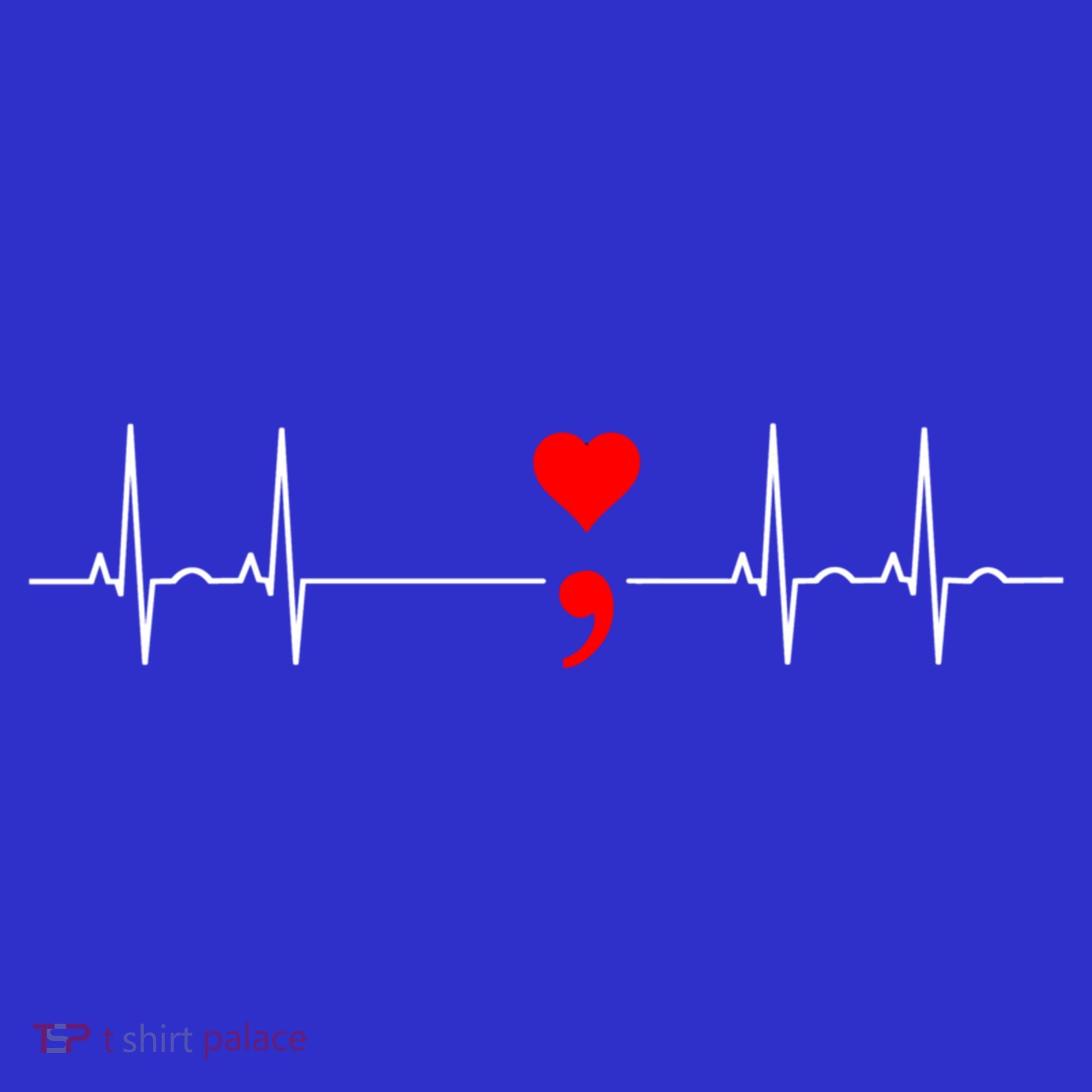 Project Semicolon Gift Suicide Prevention Great Gift Heartbeat Meaningful Gift Mousepad