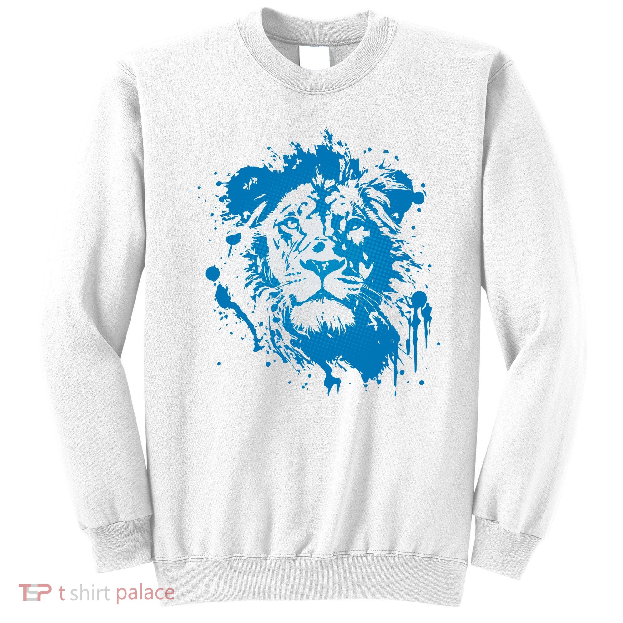Paint Splat Graffiti Lions Football Sports Fan Sweatshirt