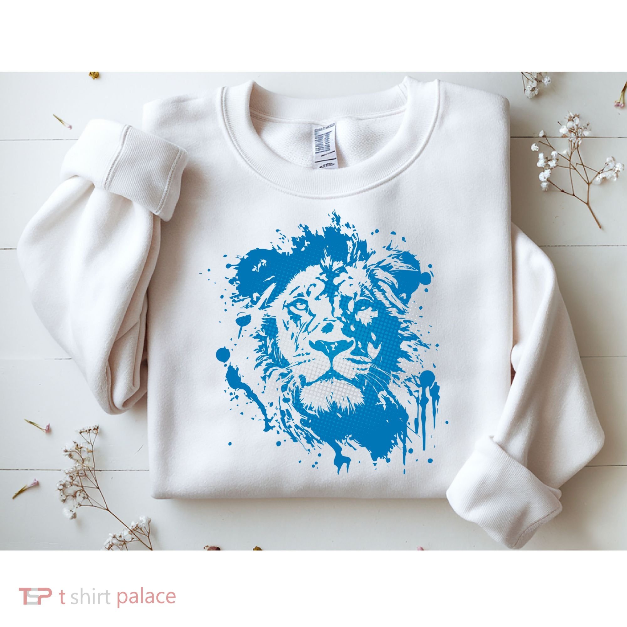 Paint Splat Graffiti Lions Football Sports Fan Sweatshirt