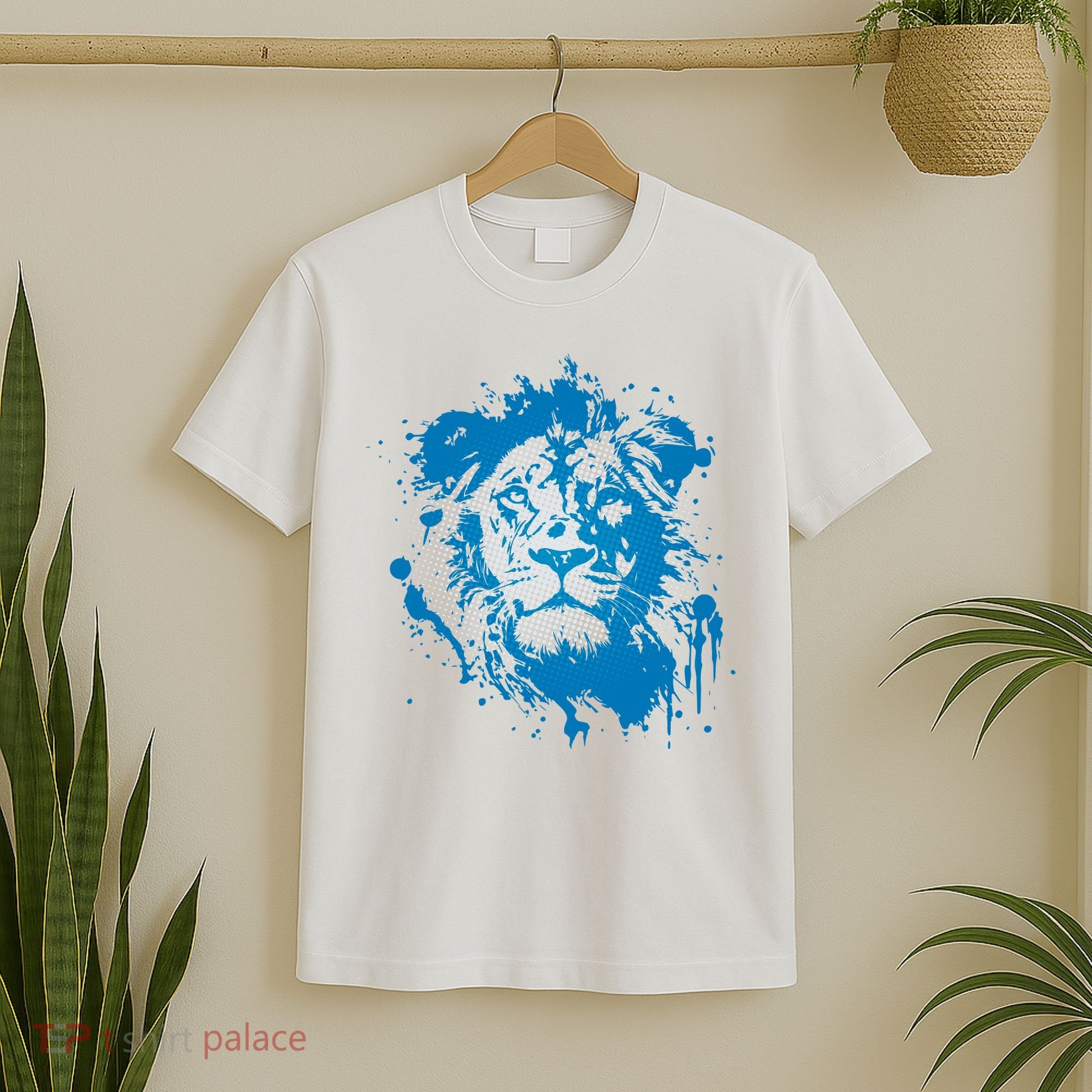 Paint Splat Graffiti Lions Football Sports Fan T-Shirt