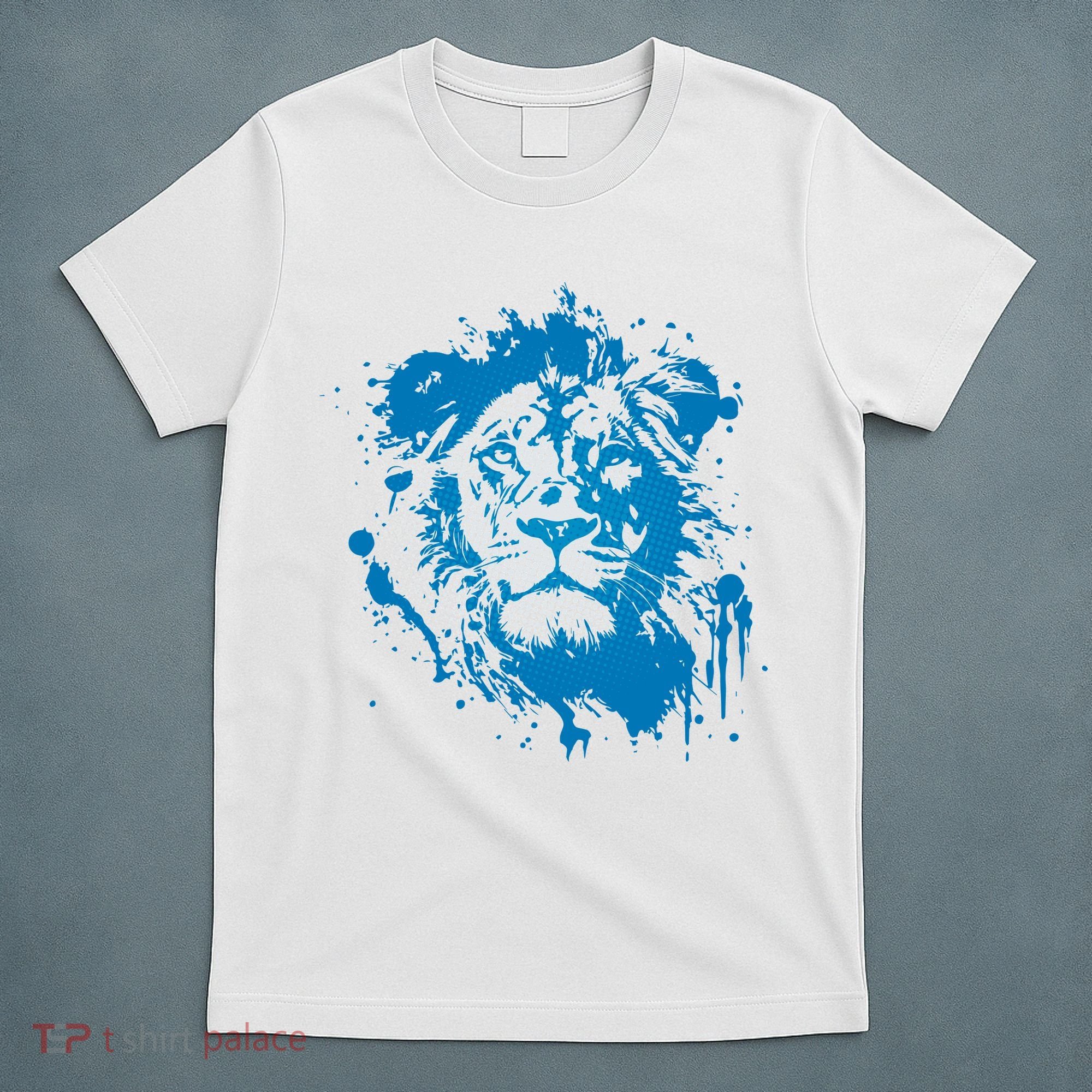 Paint Splat Graffiti Lions Football Sports Fan T-Shirt