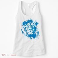 Paint Splat Graffiti Lions Football Sports Fan Women's Tank Top thumb 0