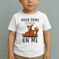 Pour Some Gravy On Me Funny Thanksgiving Turkey Toddler T-Shirt thumb 2