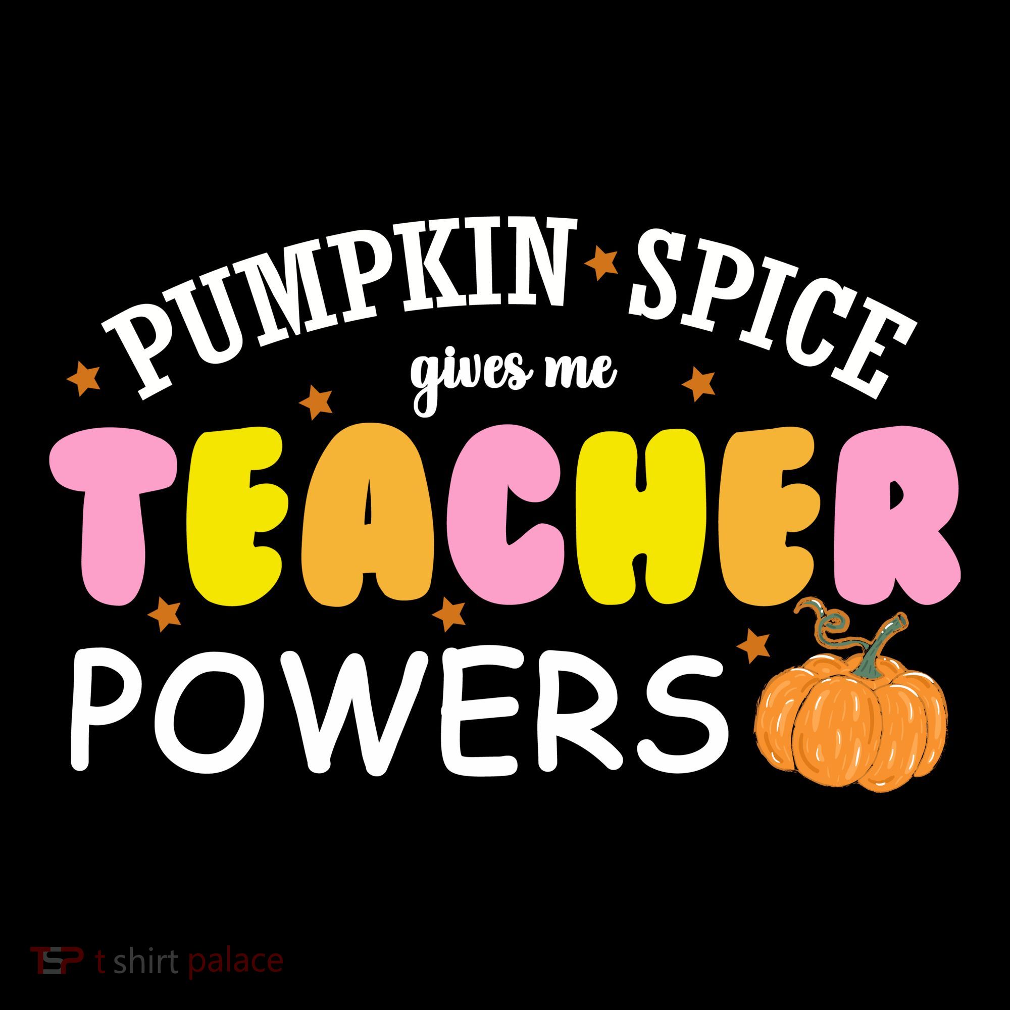 Pumpkin Spice Gives Me Teacher Powers Funny Fall Bucket Hat