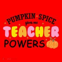 Pumpkin Spice Gives Me Teacher Powers Funny Fall Santa Hat thumb 1