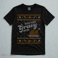 Poor Some Gravy In Me Ugly Sweater Thanksgiving T-Shirt thumb 5