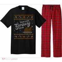 Poor Some Gravy In Me Ugly Sweater Thanksgiving Pajama Set thumb 0