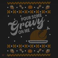 Poor Some Gravy In Me Ugly Sweater Thanksgiving Mousepad thumb 1