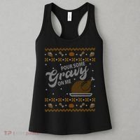 Poor Some Gravy In Me Ugly Sweater Thanksgiving Women's Tank Top thumb 3