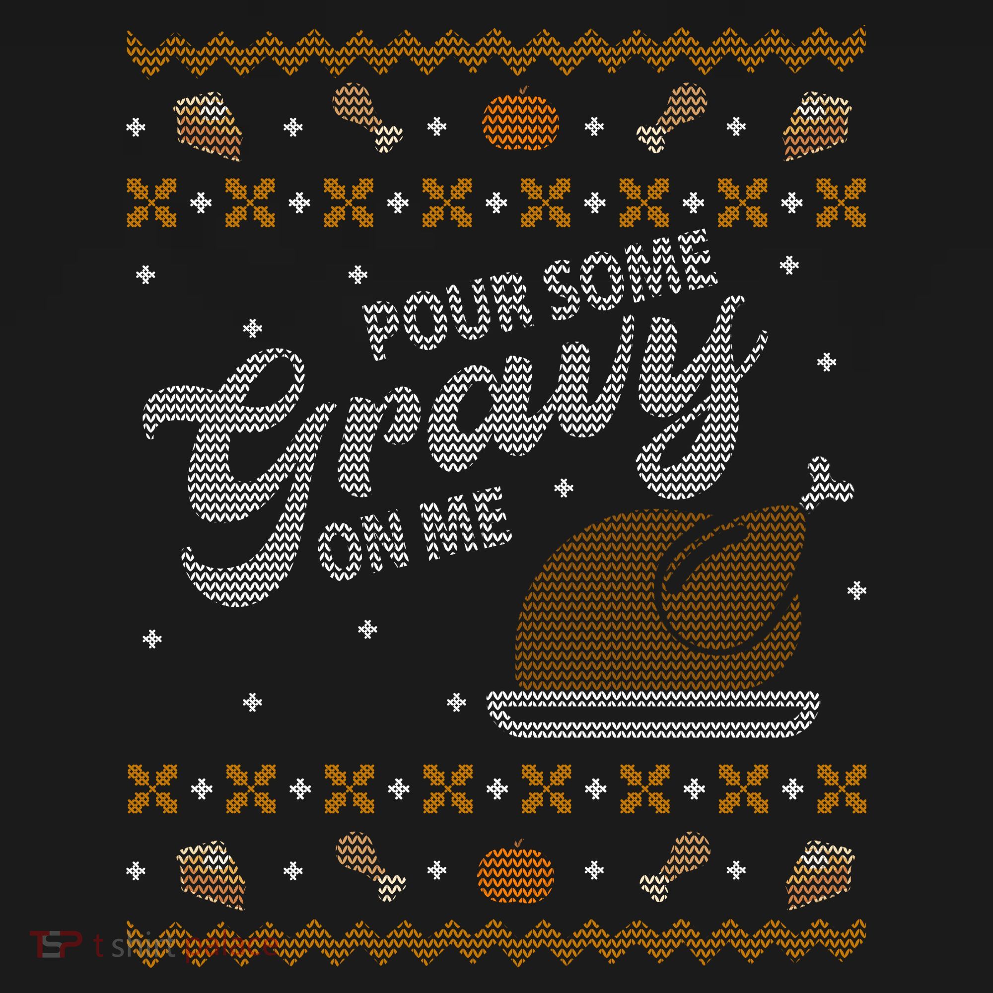 Poor Some Gravy In Me Ugly Sweater Thanksgiving Women's Tank Top