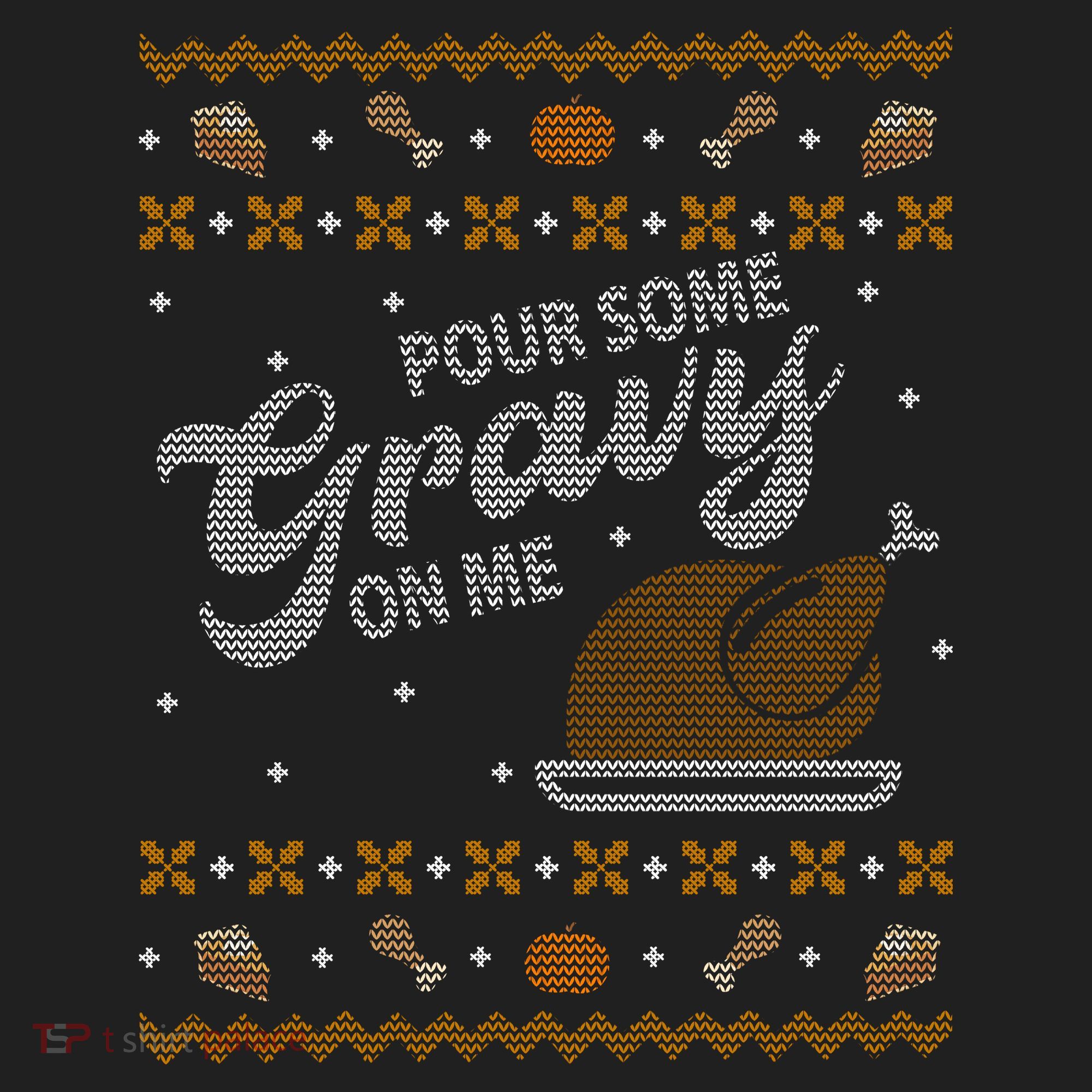 Poor Some Gravy In Me Ugly Sweater Thanksgiving Hat
