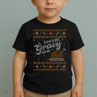 Poor Some Gravy In Me Ugly Sweater Thanksgiving Toddler T-Shirt thumb 2